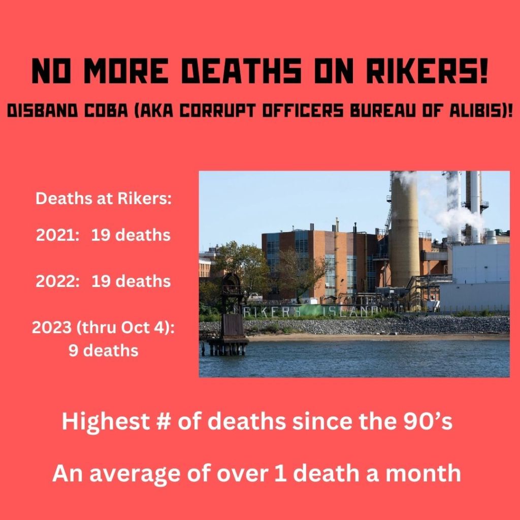 No More Deaths on Rikers!